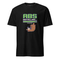 Installing Abs Please Wait pixel art t-shirt in black
