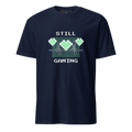8-Bit Heartbeat pixel art gamer t-shirt in navy
