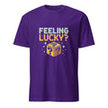 Feeling Lucky pixel art gamer t-shirt in purple