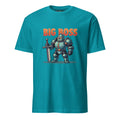 BIG BOSS retro pixel art gaming t-shirt in tropical blue