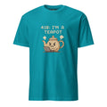 418 I am a Teapot pixel art HTTP status code t-shirt in tropical blue